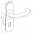INOXI 3-19/242 PZBL с длинным щитком для сплошных дверей