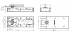 DC450 ASSA ABLOY - дверной доводчик напольного монтажа с технологией легкого открывания Cam-Motion®