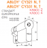CY321 Abloy односторонний механический цилиндр для запирания входных дверей.