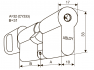 CY333 Abloy двухсторонний механический цилиндр Европейского стандарта
