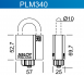 ВСЕПОГОДНЫЙ Навесной замок  с защитой дужки и цилиндра PLM340 Abloy