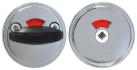 Поворотная кнопка для туалетных комнат для дверей до 40 мм 005 WC Zn/CR ХРОМ Abloy